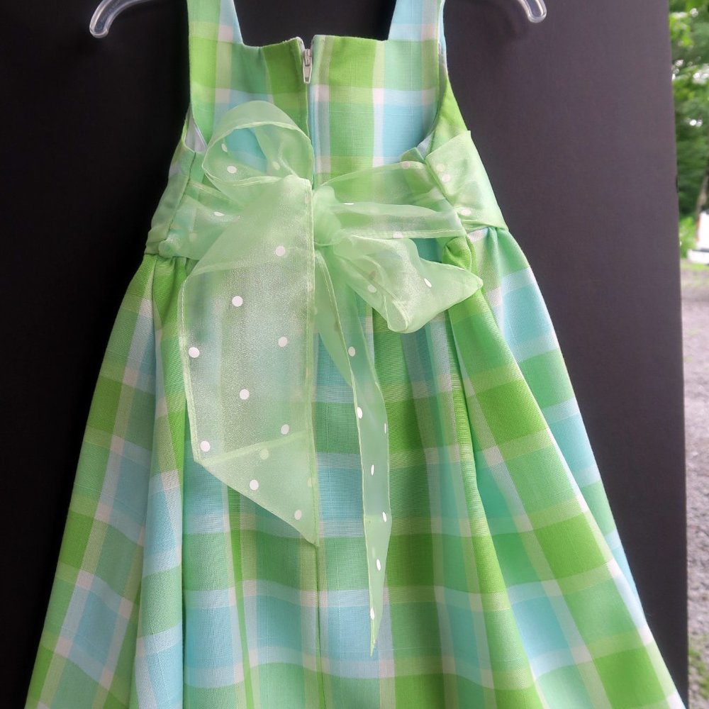 Bonnie Jean Sleeveless light green blue dress for girls 3T - Picture 2 of 4